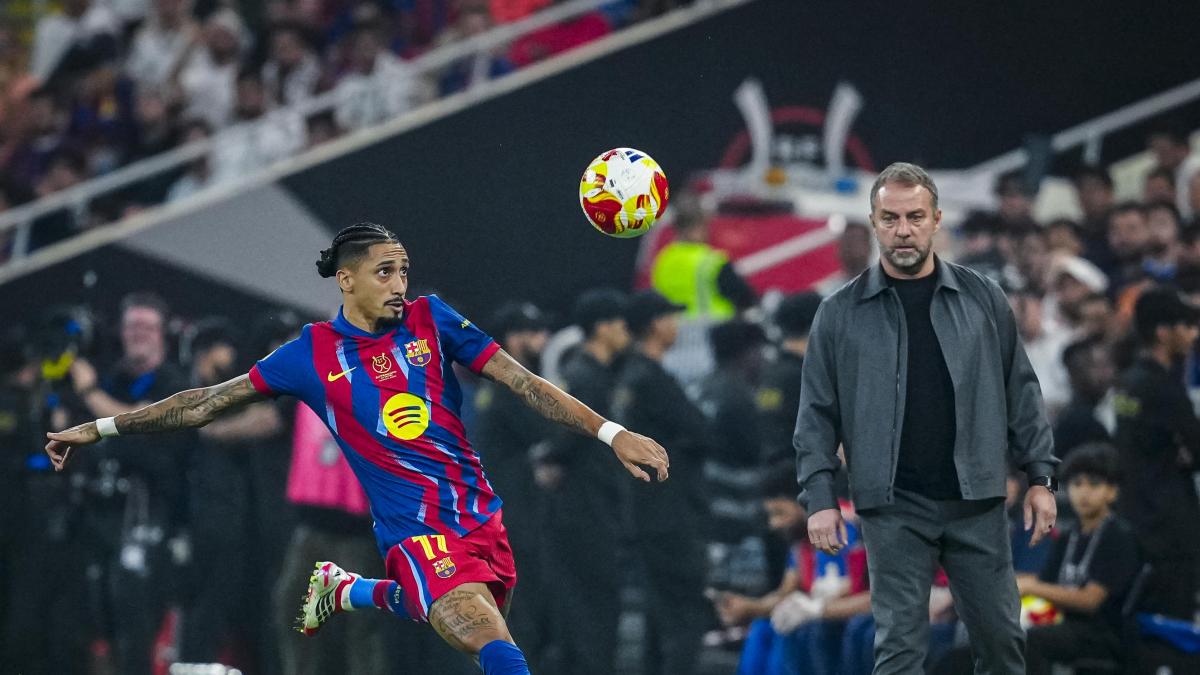 Los datos del Barça ante el Racing: Flick, Ferran, Fermín y Lewy