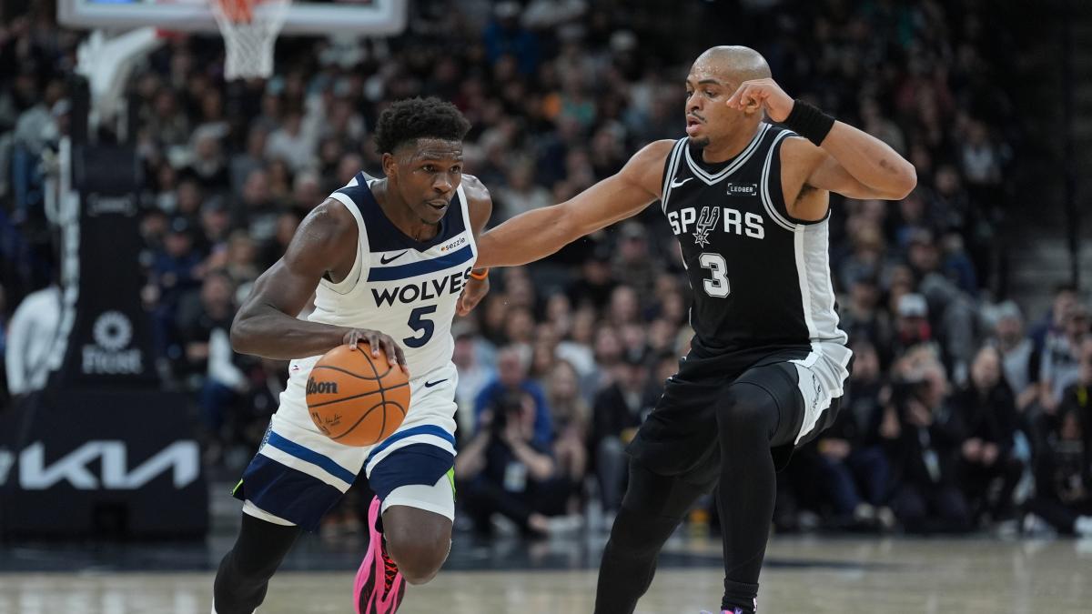 Los Spurs sobreviven a los 55 puntos de Anthony Edwards