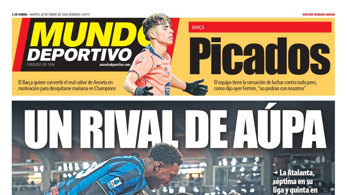 Portada MD de Bizkaia-Araba de hoy martes
