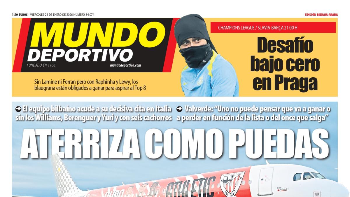 Portada MD Bizkaia-Araba de hoy miércoles