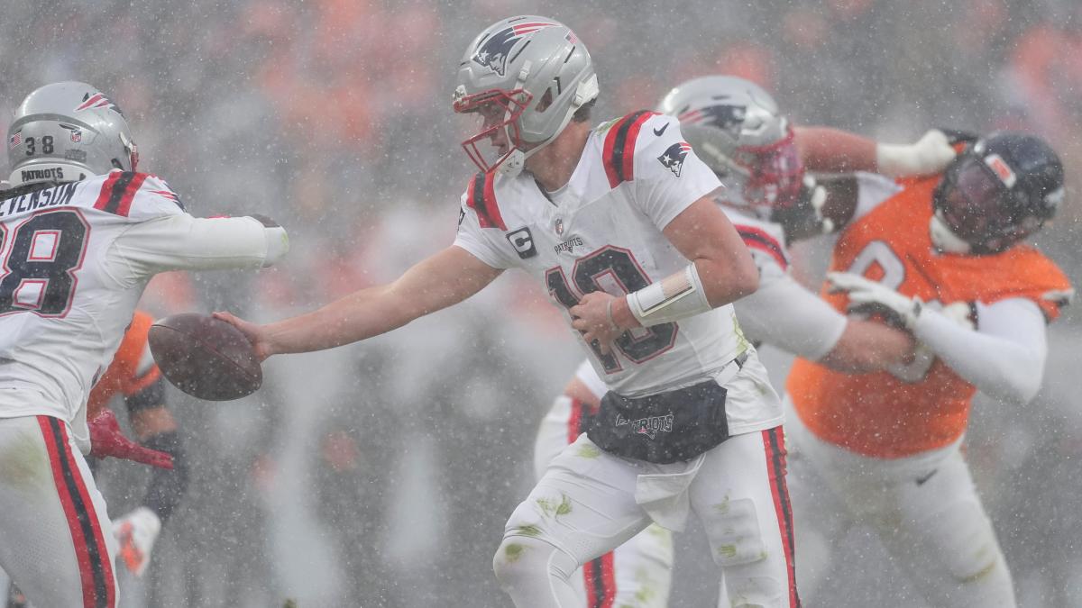 La increíble nevada que sorprendió en la final de conferencia de la AFC favoreció a los Patriots de Drake Maye