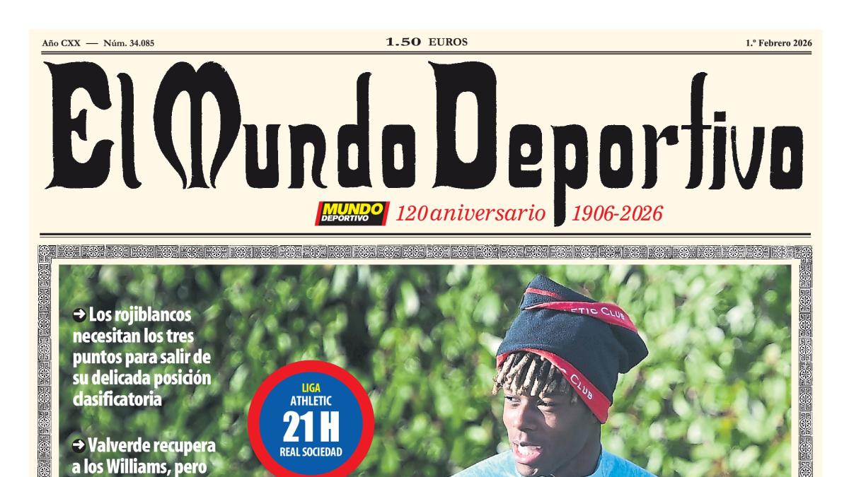 Portada de hoy de la Edición Bizkaia-Araba de Mundo Deportivo