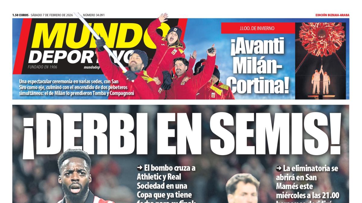 Portada de hoy de la Edición Bizkaia-Araba de Mundo Deportivo