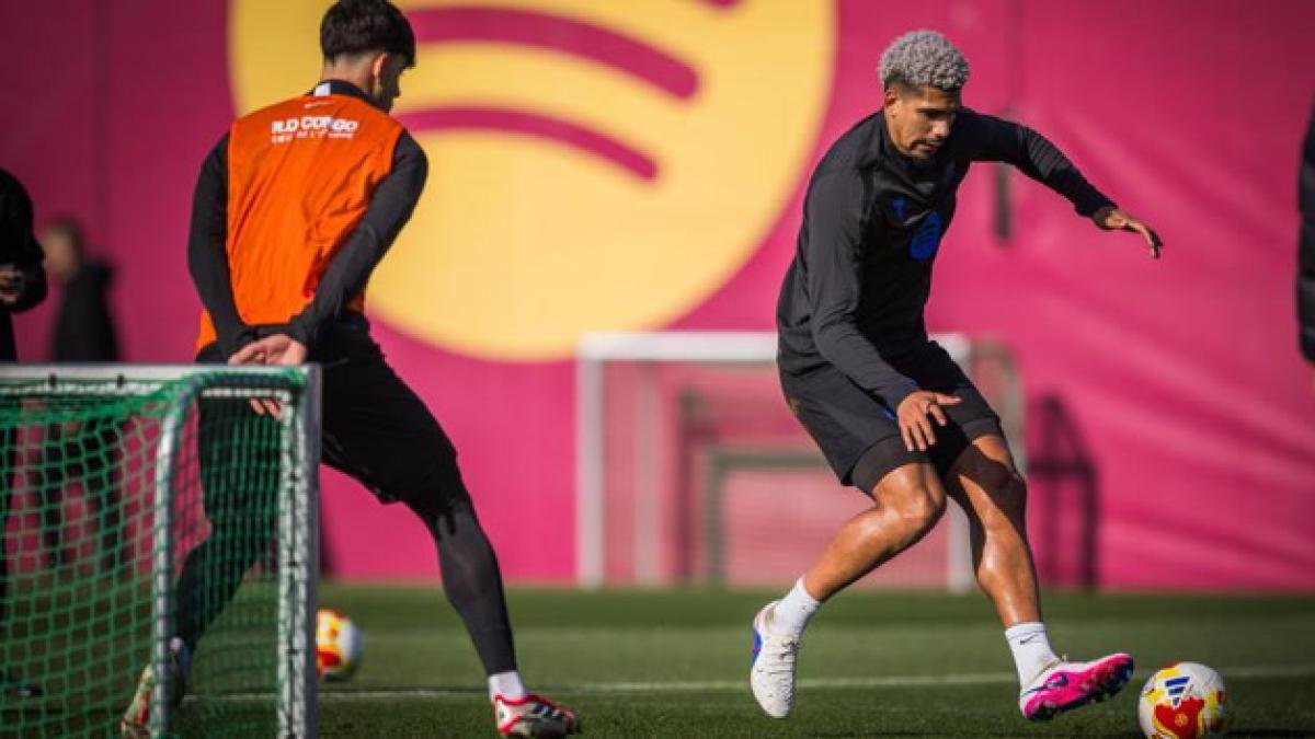 Entreno del Barça después de la victoria ante el Mallorca