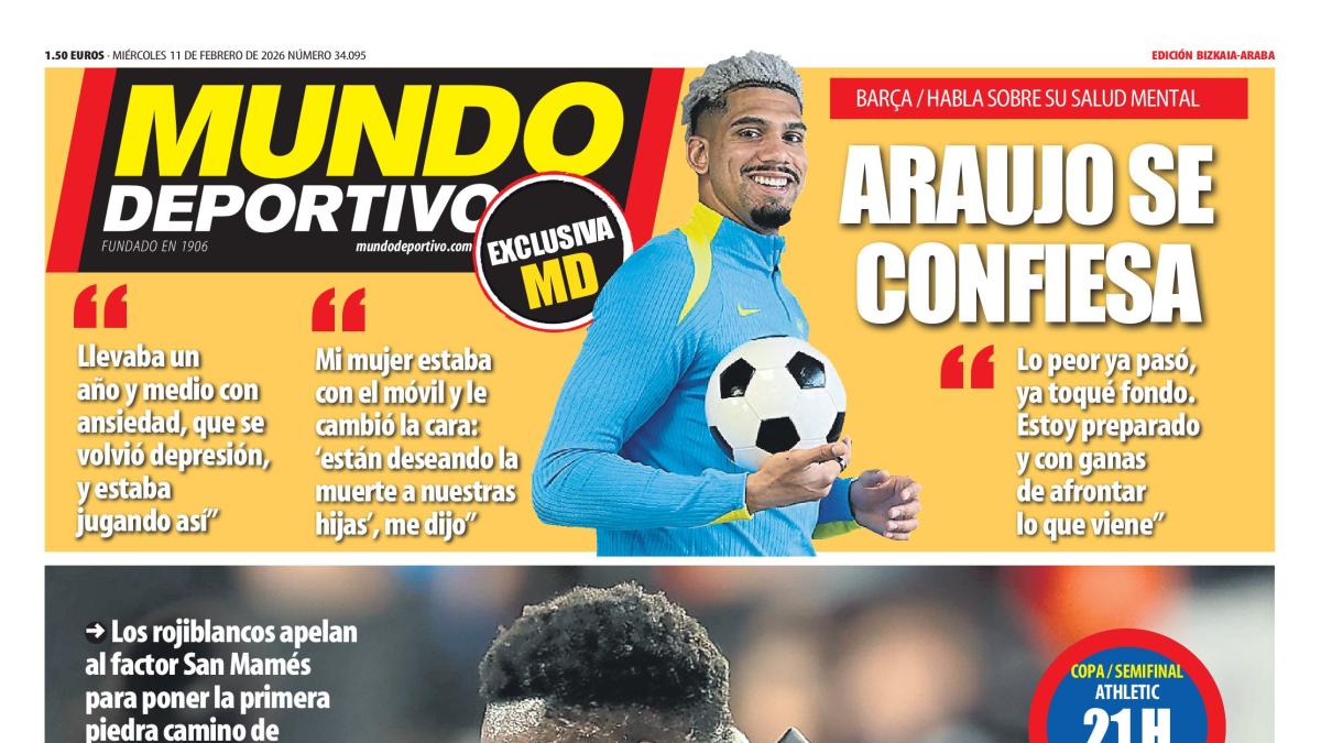 Portada de hoy de la Edición Bizkaia-Araba de Mundo Deportivo